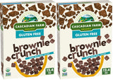 Cascadian Farm Brownie Crunch Cereal – Clean-Ingredient Chocolate Cereal for the Office Desk, Non-GMO Snack