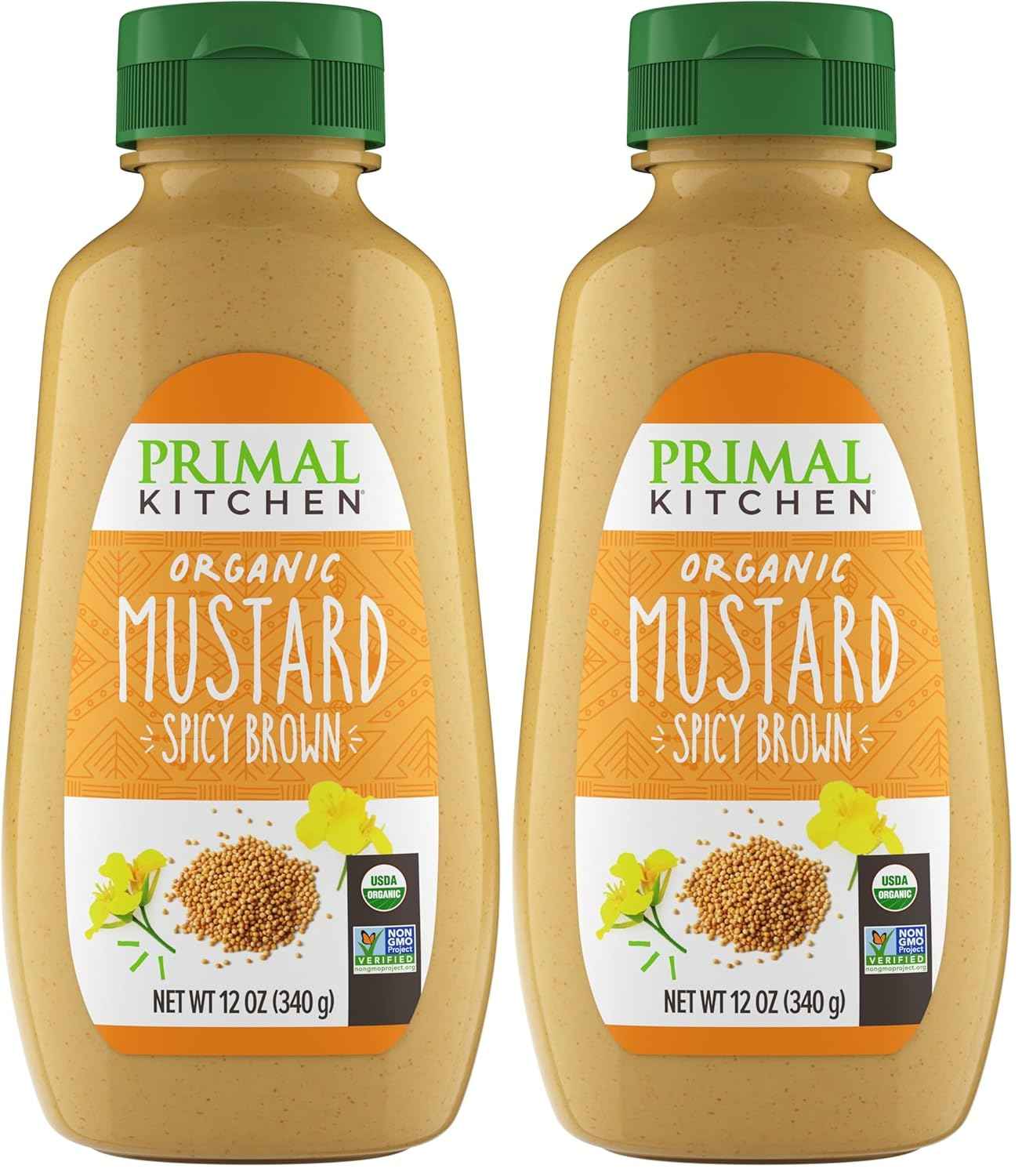 Primal Kitchen Spicy Brown Mustard – Backyard BBQ Topping for Grilled Sausages, Brats, and Hot Dogs