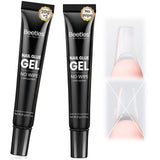 Beetles Gel Nail Tips 576Pcs Pre-shape Short Almond Etch-X Nail Tips – Clean Half-Matte Press-On Nails, 12 Sizes for an Uncluttered Nail Station
