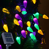 Solar Charm C6 Strawberry Lights – Thoughtful Birthday Gift for Mom, 2-Pack Solar String Lights for Her Garden or Patio