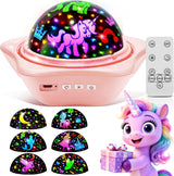 One Fire Unicorn Ceiling Projector – Pink Bedroom Decor Accent for Girls' Themed Princess Room