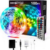 DAYBETTER LED Strip Lights 20ft, Affordable Housewarming Gift for Her with Remote and 20 Color Options
