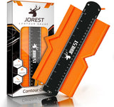 JOREST Connectable Contour Gauge (10+5 Inch) – Sleek Profile Tool for Installing Baseboards, Crown Molding, and Decorative Trim