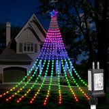 DANLI Star String Lights — 320 LED Hanging Star Fairy Light for Window Frame and Indoor Holiday Aesthetic, Timer & Remote
