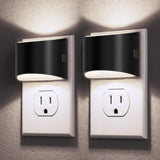 DORESshop Dusk to Dawn Night Light – Compact Side Outlet Design for Small Spaces, Effortless Ambient Light