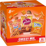 General Mills Cheesy Snack Variety Pack – Kids Lunchbox Snack Box with Cheddar Chex Mix, Nacho Bugles, and Gardetto's Single-Serve Bags
