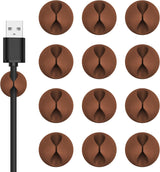 Nimble Cable Clips – Neutral-Tone Wire Clips for Living Room Entertainment Center, Adhesive Cable Management Clips