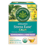 Traditional Medicinals Stress Ease Focus Tea – Thoughtful Wellness Gift for Stressed Friends and Coworkers, 16 Bags
