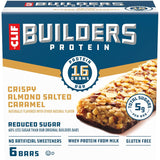 CLIF BUILDERS Reduced Sugar Protein Bar - Portable Peanut Butter Chocolate Energy Bar for Hunting, Fishing, and Backpacking