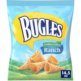 Bugles Corn Snack Cones – After-School Snack for Kids and Classrooms, Ranch Flavor Pantry Pack