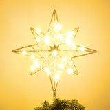 hogardeck Flameless LED Christmas Tree Topper – Safe Holiday Lighting Alternative to Candles for Homes with Kids and Pets