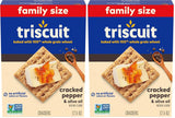Triscuit Cracked Pepper & Olive Oil Crackers – Family Size Box for Charcuterie Board Hosting