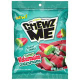 ChewzMe Sour Watermelon Gummy Candy for Kids Lunchbox, Nut-Free and Gluten-Free Sweet Treat, 6 oz Grab-and-Go Bag
