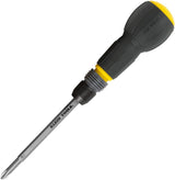 Klein Tools 32960A Fastbit Tru-Grip Screwdriver – Electrician's Productivity Driver for Panel Work, #2 Phillips and 6 mm Slotted