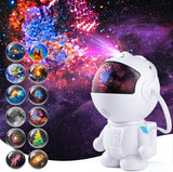 AstroLume Astronaut Galaxy Projector for Bedroom Decor – Sculptural Figurine Night Light with 12 Cosmic Scenes for Living Room