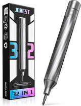 JOREST 32-in-1 Pen Screwdriver – Minimalist Tool Kit, Single Sleek Aluminum Driver Replacing Drawers of Specialty Bits