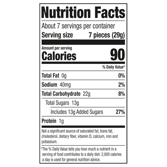 three distinct berry-flavored gummy worms included in each very berry bag
