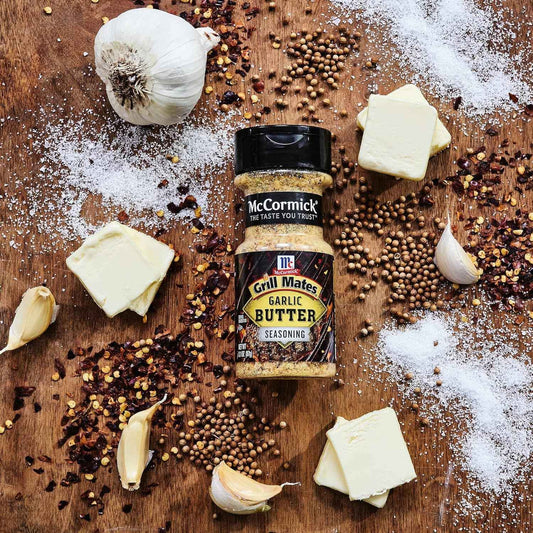 McCormick Grill Mates Garlic Butter Seasoning Gift Set for Dad, Birthday and Father's Day Grilling Gift