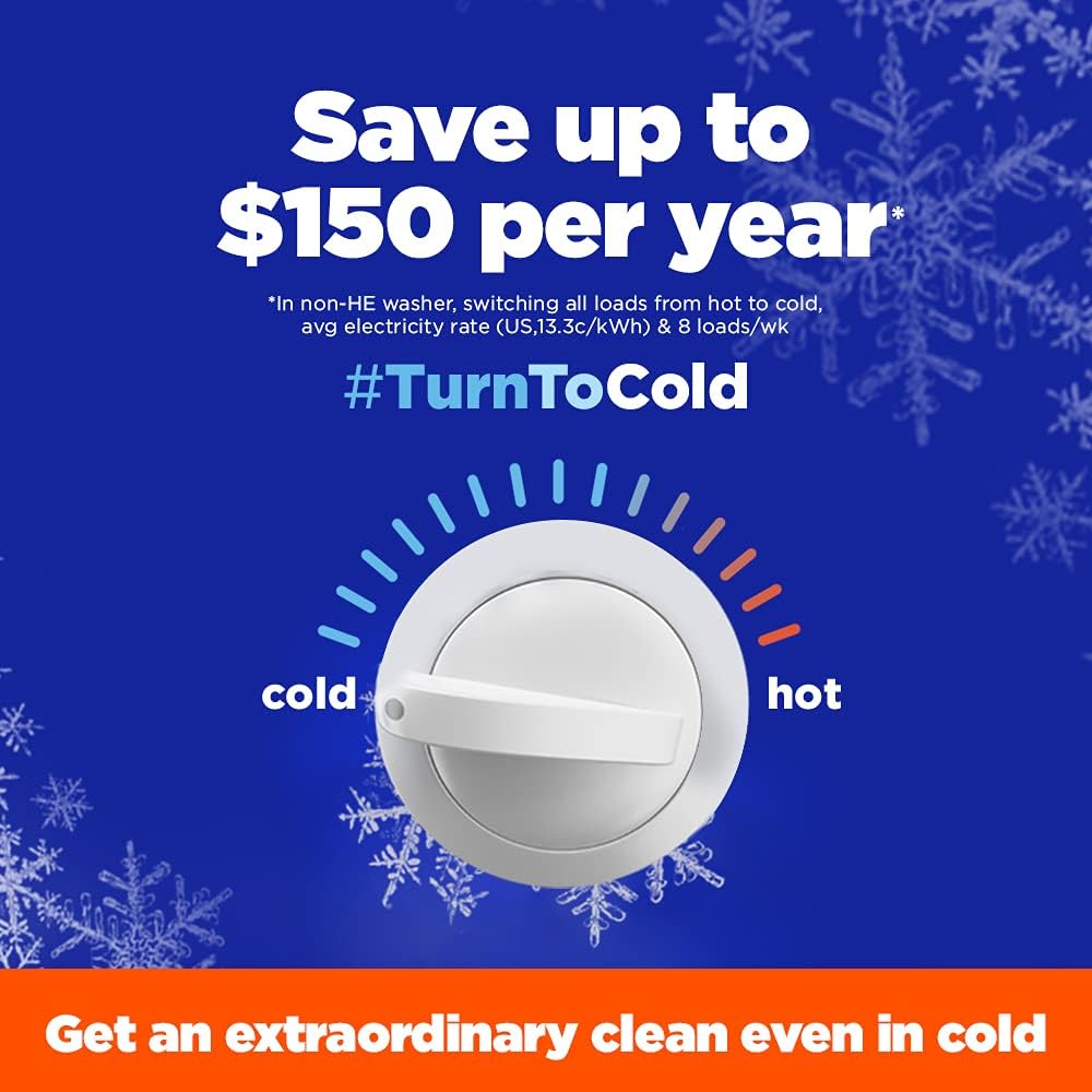 Tide PODS 112 Count HE Compatible Detergent for Busy Family Bathrooms – Child-Safe Twist Snap Lid