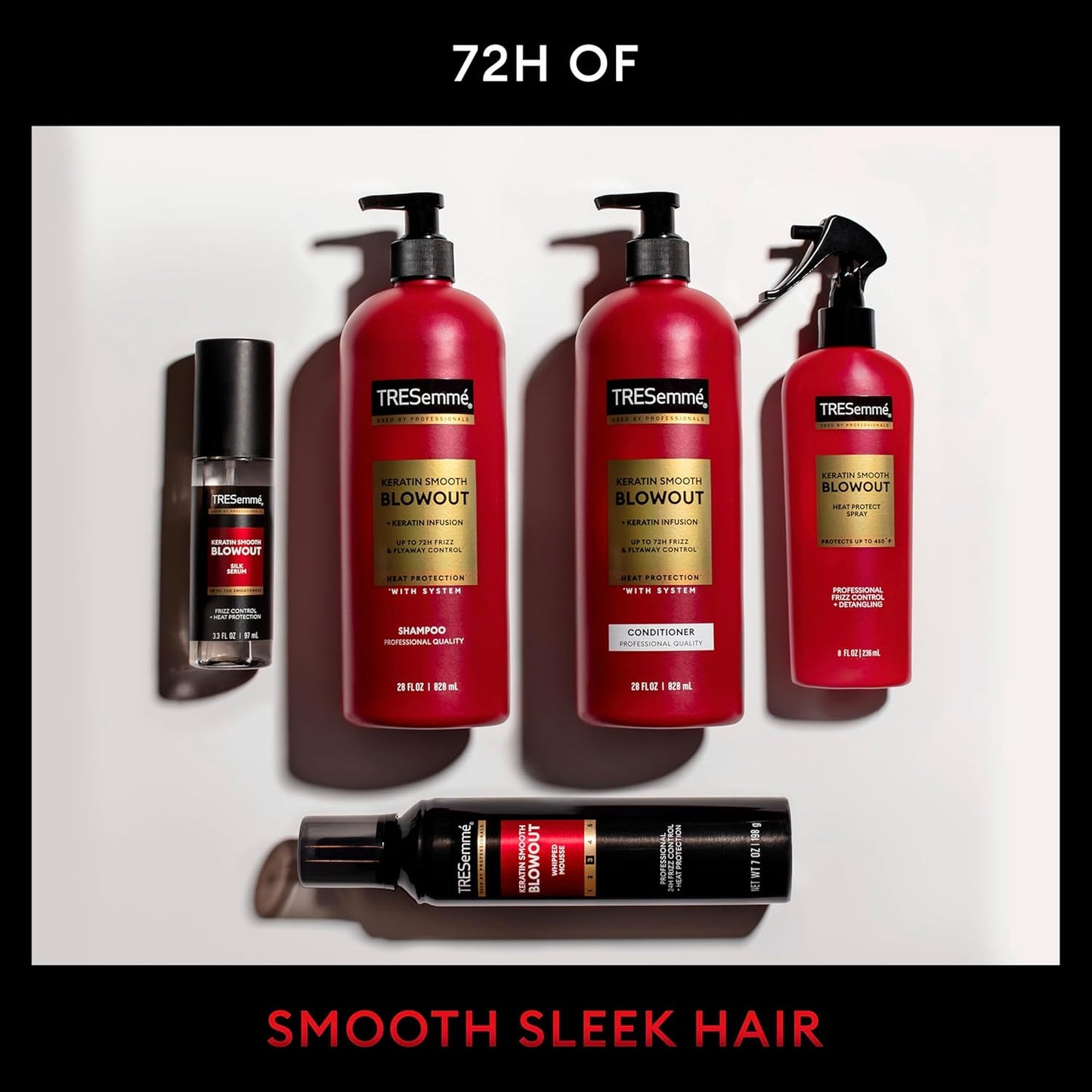 TRESemmé Keratin Smooth Anti-Frizz Finishing Spray – Nightly Self-Care Ritual for Frizz-Prone Hair, 7 Fl Oz