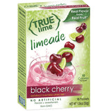 True Lime Black Cherry Limeade Drink Mix – Portable Single Serve Drink Mix for Hiking Trails and Camping Coolers