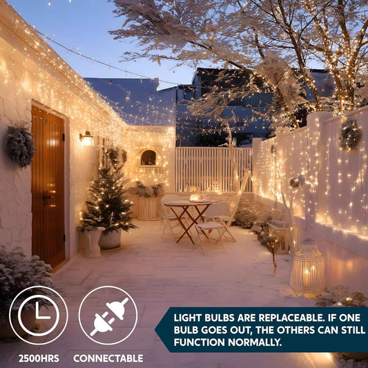 JOIEDOMI 100-Bulb String Lights – UL588 Certified Safe Nursery and Kids Bedroom Decor, 21.4FT No-Flame Mini Lighting