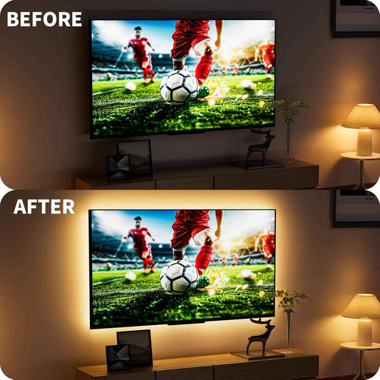 PAUTIX 5V COB LED Strip Light – Warm to Cool White Accent Lighting for Living Room Shelves, Headboards, and Display Cabinets