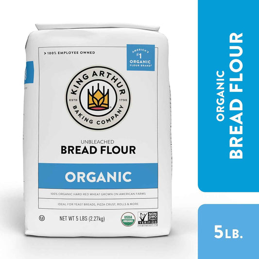 King Arthur Unbleached Organic Bread Flour – Clean-Label Pantry Staple for Mindful Home Bakers
