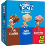 Rice Krispies Treats Mini Marshmallow Squares – Care Package Snack Variety Pack, 52 Individually Wrapped Bars for Gifting