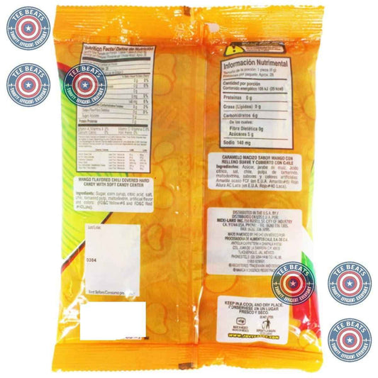 Sweetzo Sweet and Spicy Chili Hard Candy – Portable Snacks for Camping Trips and Picnics, Watermelon Mango Individually Wrapped Bags