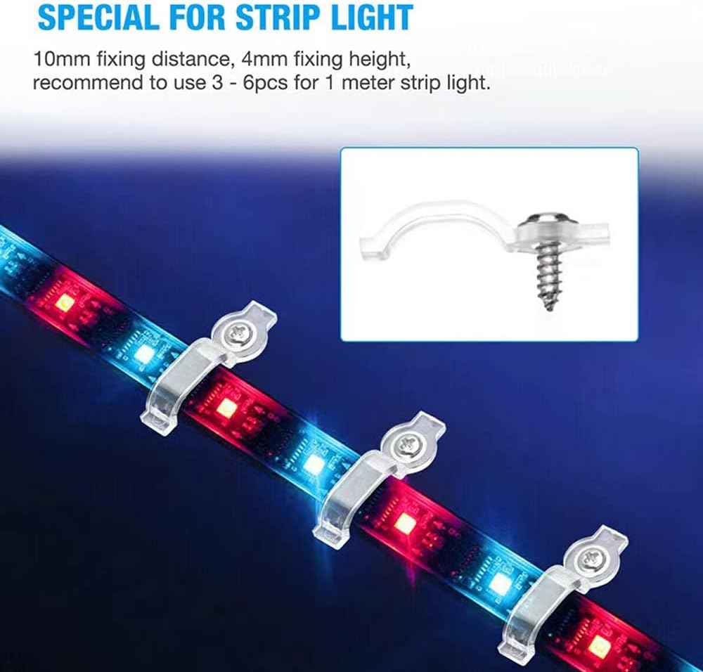 LuminTech Waterproof LED Strip Clips – Weather-Resistant Patio Eave Mounting for Outdoor Entertaining