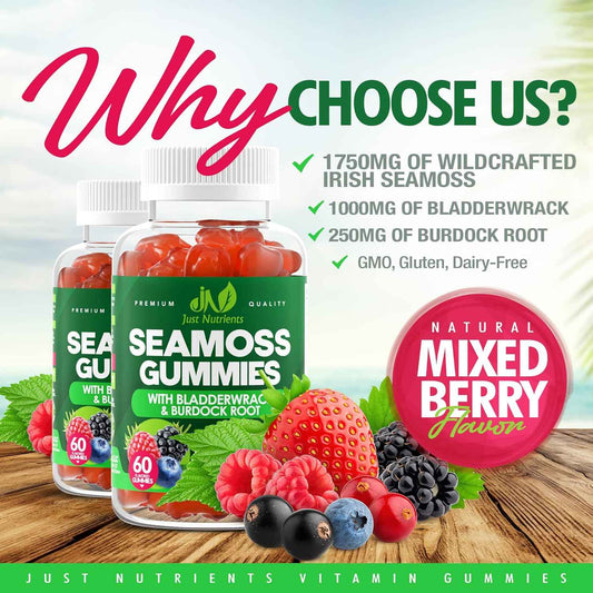 Sea Moss 3000mg Gummies - Clean-Label Supplement for the Clutter-Free Kitchen Counter