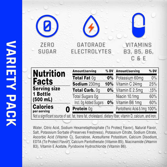 Propel Sugar Free Water – Vitamin Enhanced Hydration to Support Your Health and Fitness Recovery Ritual