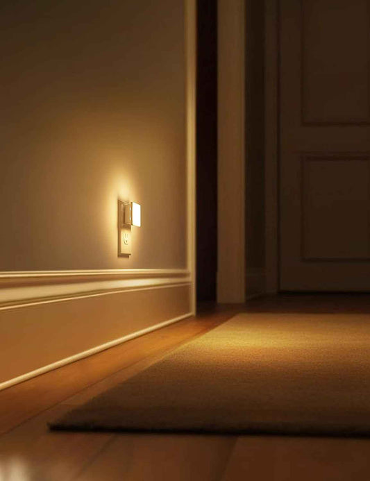 L LOHAS LED Night Light Plug – Dusk-to-Dawn Hallway Safety Light for Elderly, Auto On/Off Sensor