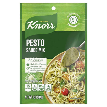Knorr Pesto Sauce Mix – Quick 9-Minute Desk Lunch Add-On for Busy Home Office Workdays