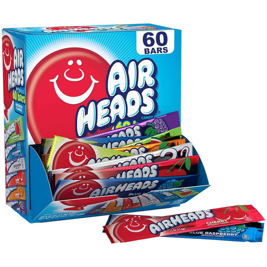 Airheads Sour Three-Flavor Candy Assortment – Giftable Snack Box for Road Trippers, Hostess Tins, and Office Treats