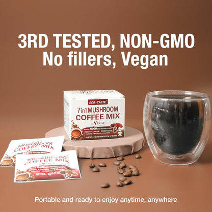 0.58 cents per serving, roughly half the cost of equivalent premium mushroom coffee brands