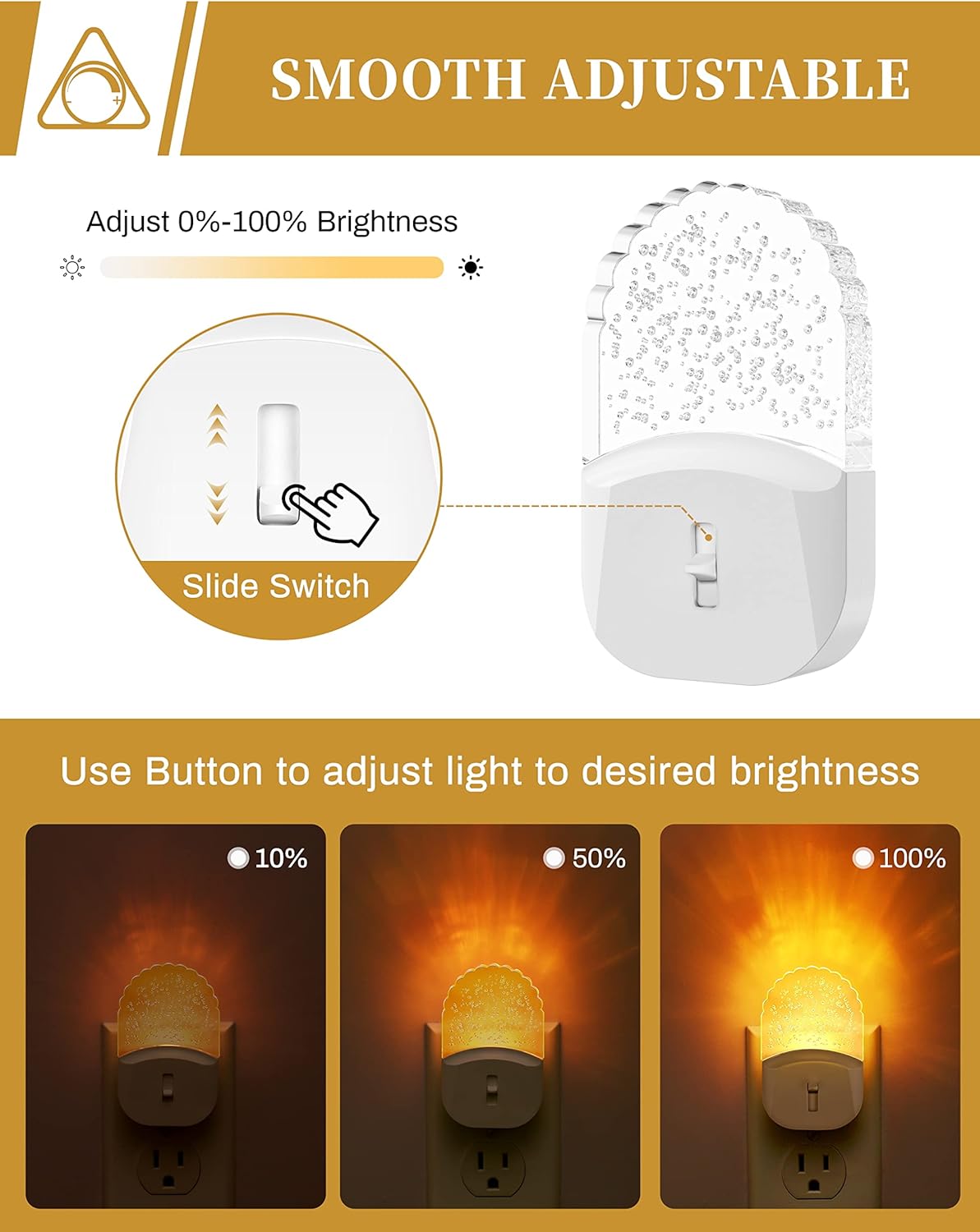 0.5w dimmable led with e26 bulb base and 120v plug-in design