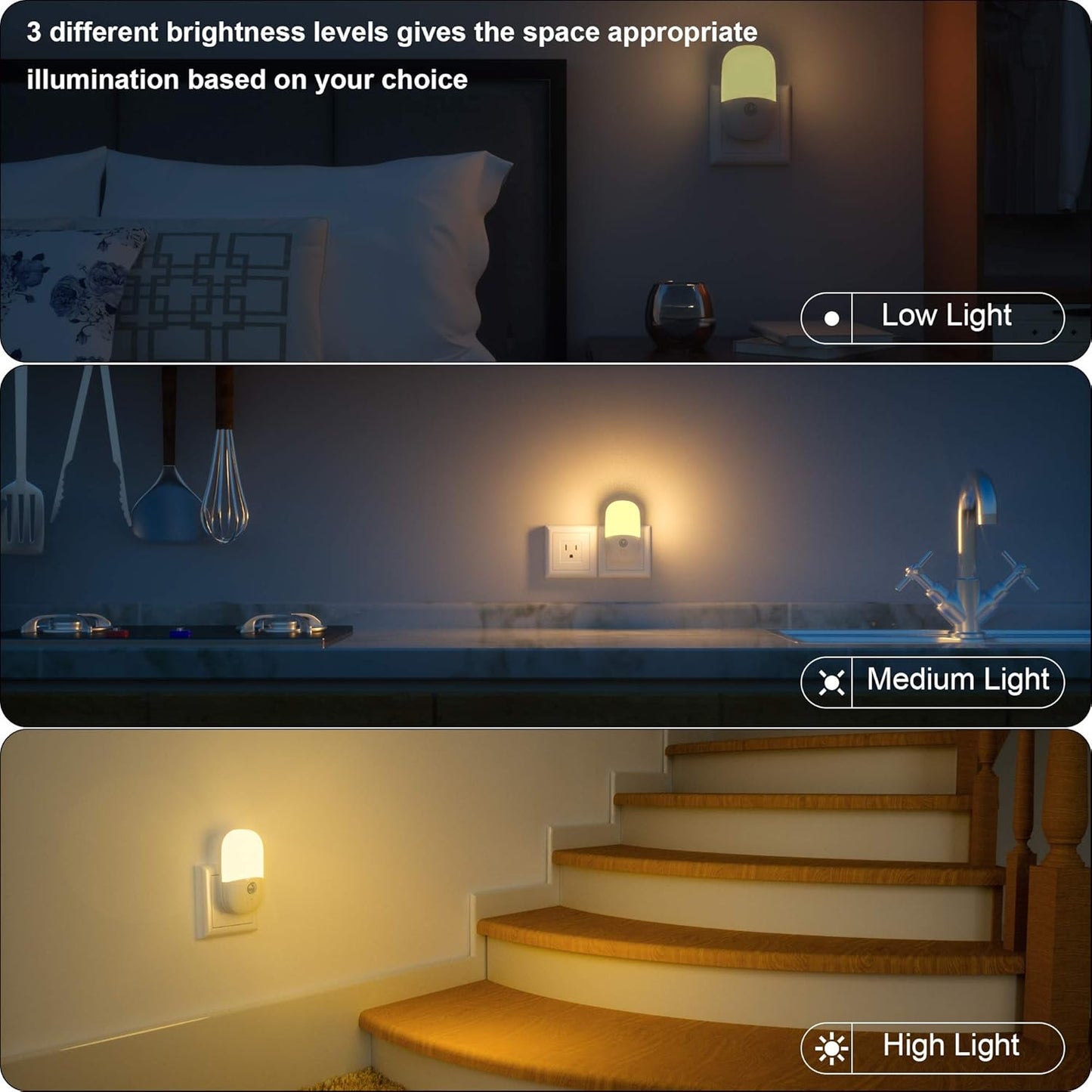 0.5w maximum power draw using 4 led bulbs