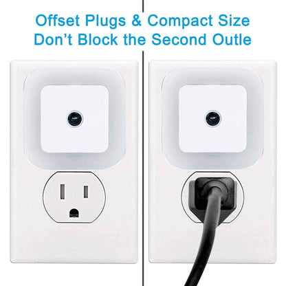 Uigos LED Night Light – Compact Plug-in Dusk to Dawn Light for Clean Modern Interiors, 6-Pack Set