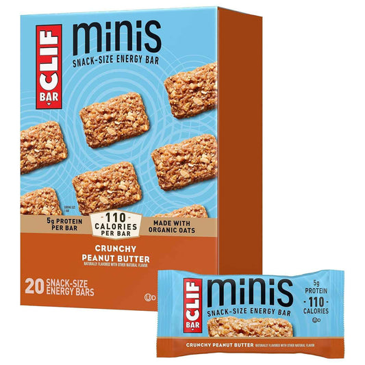 CLIF BAR Minis Crunchy Peanut Butter – 100-Calorie Portion-Controlled Snack for Mindful Eating