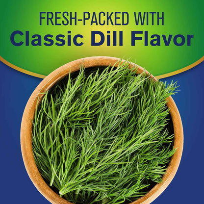 Vlasic Ovals Hamburger Dill Pickle Chips – Kid Friendly Lunchbox Topping for School Meals, 24 fl oz