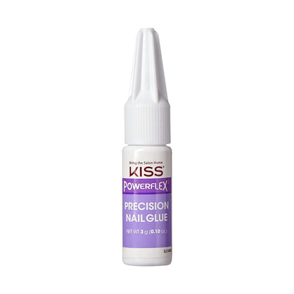 KISS_PowerFlex_Precision_Nail_Glue_-_Fast_Drying_Adhesive_for_Glue-On_Nails_&_Repairs_with_Precision_Tip_Nozzle,_Ideal_for_Tips_&_Wraps,_Net_Wt._0.10_oz_(3g)_Manicure_Nail_Art_Nail_Care_Nail_Polish_Polish_Cutics_Cosmetic_Salon