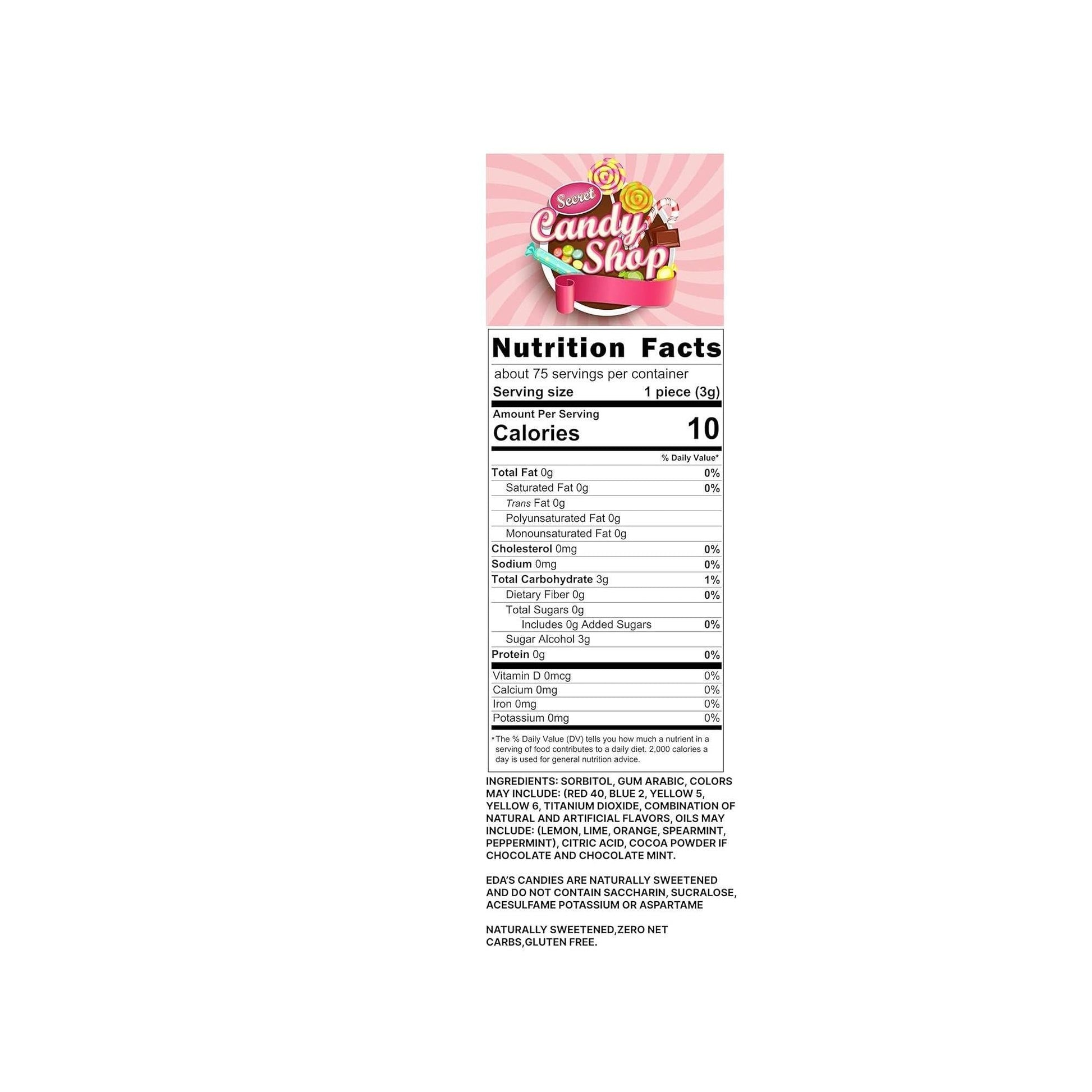 SECRET_CANDY_SHOP_Eda's_Sugar_Free_Hard_Candy_Zero_Sugar_Candies_Bulk_in_Box_(Individually_Wrapped)_(Assorted_Fruit,_8oz)