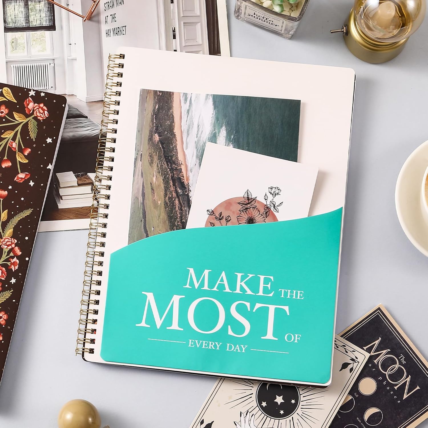 Spiral_Notebook_-_Notebooks_Spiral_Bound_with_Back_Pocket,_Lined_Journal_Notebook,_Spiral_Journal_for_Women,_8.5"_x_11",_144_Pages,_College_Ruled_Writing_Notebook,_100gsm_Paper,_for_Office_&_School