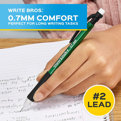 Paper_Mate_Mechanical_Pencils,_Write_Bros._Comfort_#2_Pencil_with_Comfort_Grip,_Great_for_Long_Writing_Tasks,_0.7mm,_12_Count