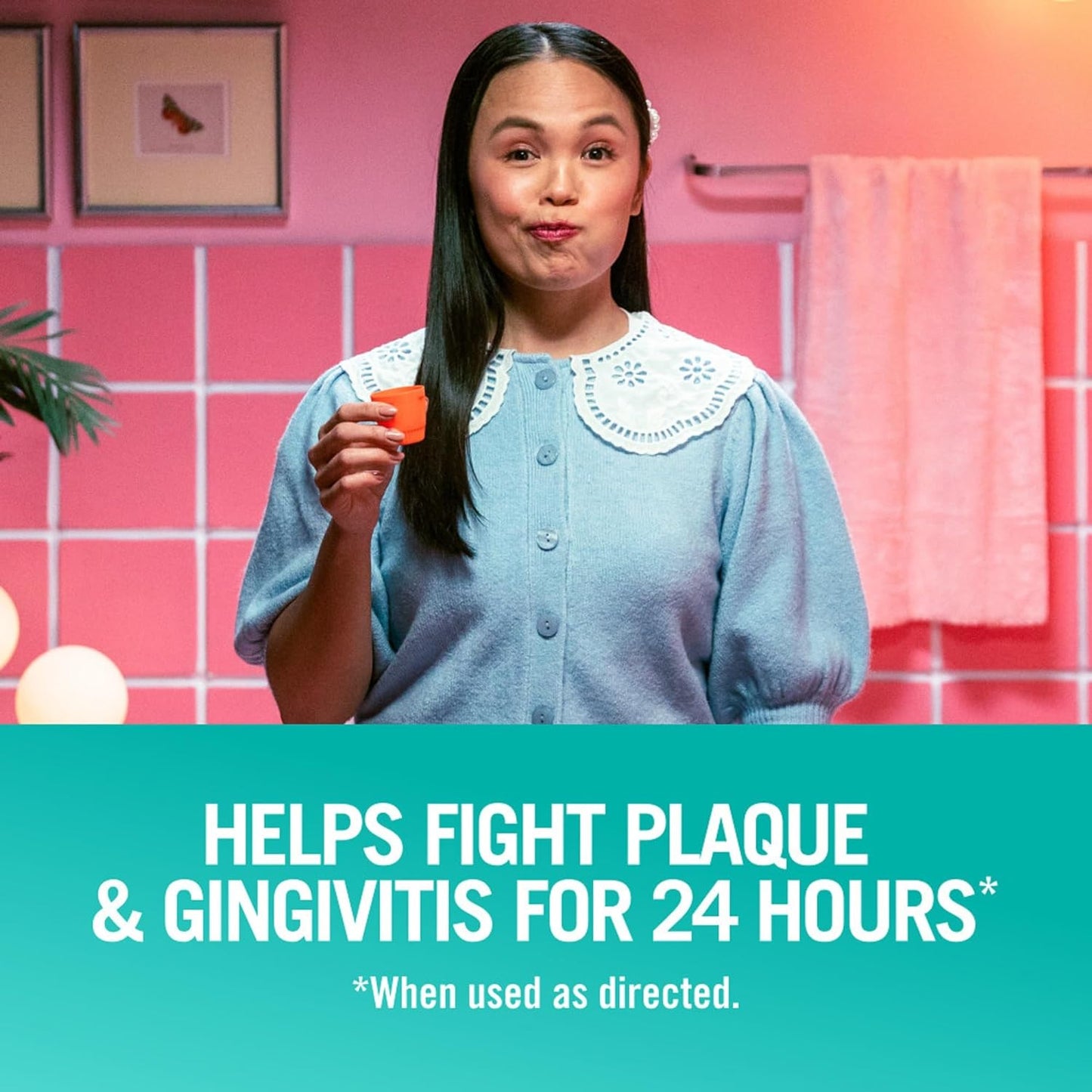 TheraBreath_Plaque_Control_Mouthwash,_Cool_Mint,_Pre-Brush_Rinse,_16_Fl_Oz_Oral_Antibacterial_Gentle_Pack_Sensitive_Vegan