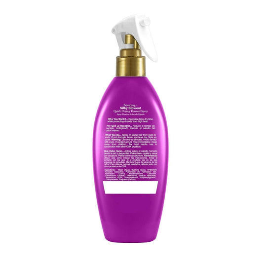 OGX_Protecting_+_Silk_Blowout_Quick_Drying_Thermal_Spray,_6_Fl_Oz_(Pack_of_1)