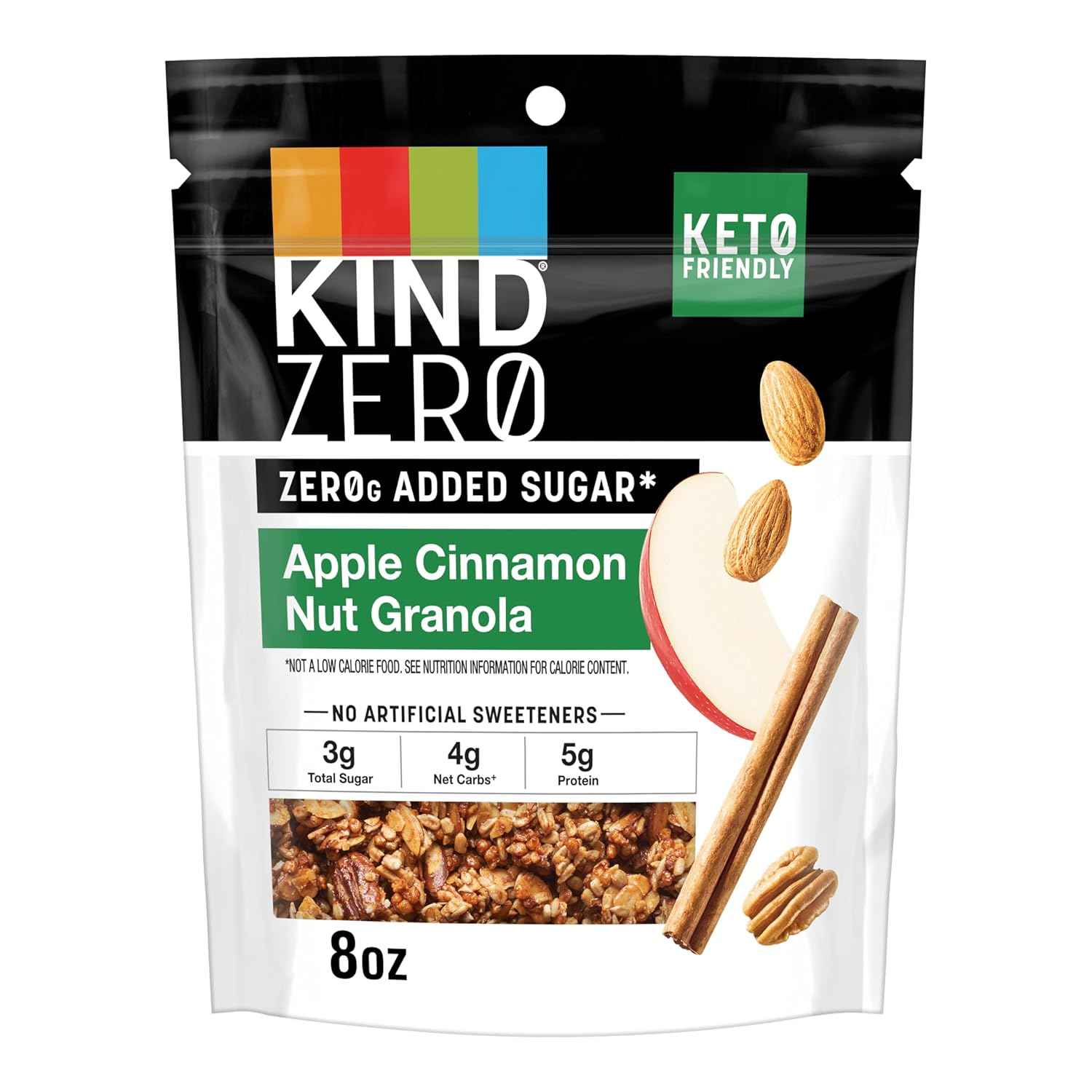 KIND Zero Added Sugar Granola Apple Cinnamon – Mindful Keto Snack for Self-Care Pantry Rituals