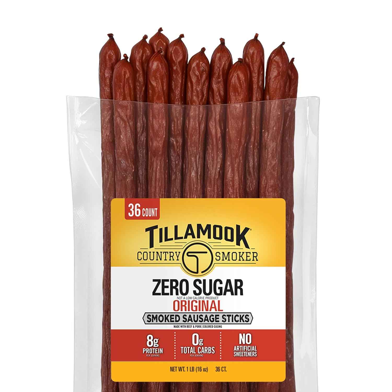 Tillamook Country Smoker Meat Sticks – Shelf Stable Office Desk Snack for Midday Focus Between Meetings